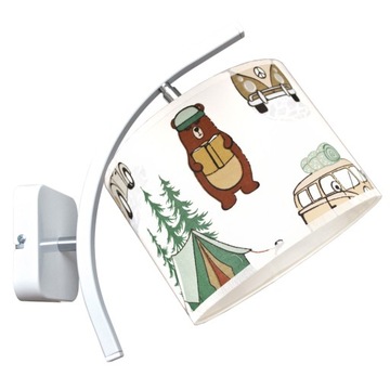 KINKIET LAMPA ŚCIENNA BOHO DZIECIĘCA ABAŻUR LED