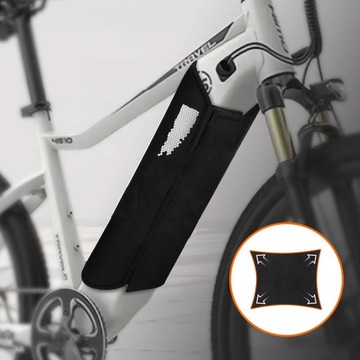 НЕОПРЕНОВАЯ КРЫШКА АККУМУЛЯТОРНОГО АККУМУЛЯТОРА ДЛЯ ЭЛЕКТРОВЕЛОСИПЕДА 30-41см ПЫЛЕЗАЩИТАЮЩАЯ ВОДОНЕПРОНИЦАЕМАЯ