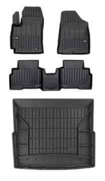Set 3D Koberce a rohož do kufru Hyundai Kona 2 Hybrid od roku 2022- d