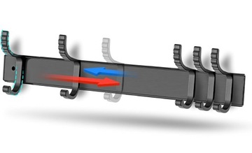METALOWY UCHWYT WIESZAK ŚCIENNY NA UBRANIA RĘCZNIKI 16x HACZYK ŁAZIENKOWY