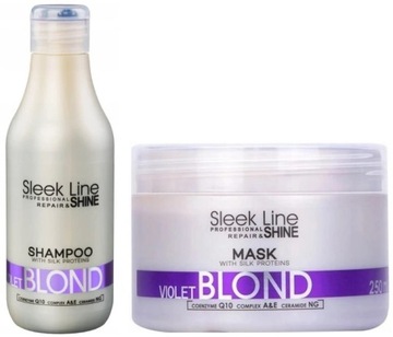 STAPiZ Maska Sleek Line BLOND ViOLET 250ml+szampon