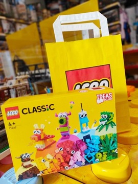 LEGO CLASSIC 11017 ТВОРЧЕСКИЕ МОНСТРЫ С ПОДАРОЧНЫМ СУМКОМ LEGO