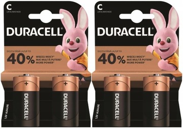 BATERIA ALKALICZNA MOCNA DURACELL LR14 C R14 x4