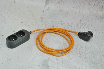 черная вилка с выключателем лофт ретро