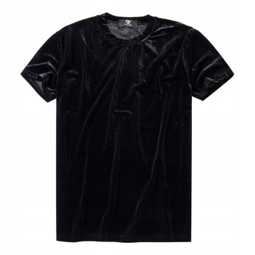 T-SHIRT KOSZULKA AKSAMITNY WELUR HIP HOP SLIM PROS