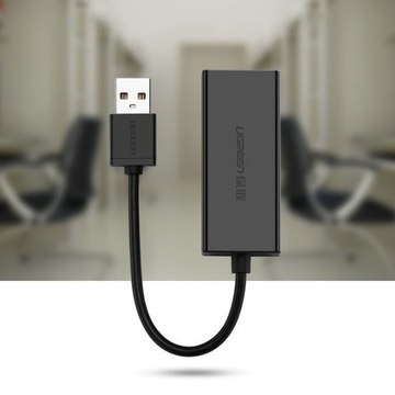 ВНЕШНЯЯ СЕТЕВАЯ КАРТА UGREEN RJ45 — USB 2.0, 100 Мбит/с, LAN ETHERNET
