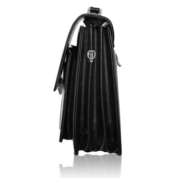 Aktówka teczka męska pojemna SKÓRA NATURALNA TS18