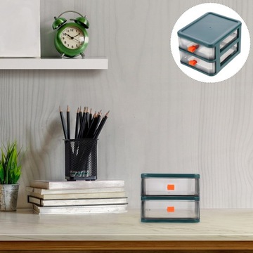 PLASTIKOWE SZUFLADY PRZEZROCZYSTY ORGANIZATOR NA BIURKO