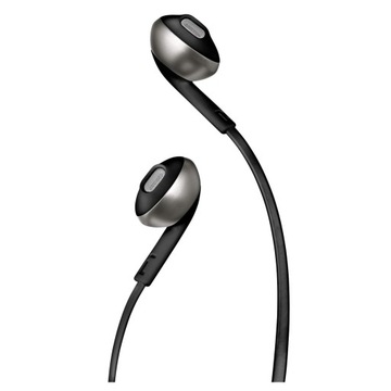 Наушники-вкладыши JBL T205 с микрофоном Черные