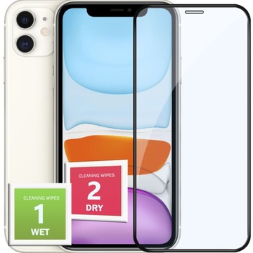 SZKŁO HARTOWANE DO IPHONE 11 PEŁNE NA CAŁY EKRAN SZKIEŁKO OCHRONNE 5D