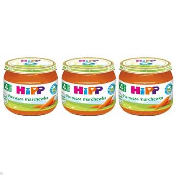 HiPP BIO Pierwsza marchewka po 4. miesiącu 3x80g
