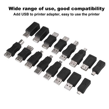 16 шт. Универсальный адаптер USB 2.0 USB-переходник «папа-мама» Micro USB Converter
