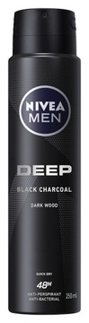 NIVEA MEN Deep Antyperspirant męski w sprayu - dezodorant 250ml