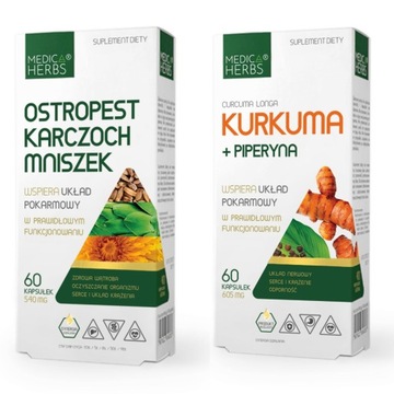 OSTROPEST KARCZOCH MNISZEK + KURKUMA i PIPERYNA
