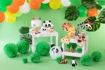 БУМАЖНЫЕ СОЛОМКИ ЖИВОТНЫЕ ZOO SAFARI PARTY 10 ШТ.