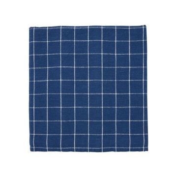 Obrus Grid 260x140cm niebieski OYOY LIVING DESIGN