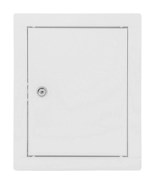 БЕЛАЯ МЕТАЛЛИЧЕСКАЯ ДВЕРЬ 15x20 С КЛЮЧОМ