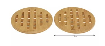 Настольная подставка POT PAD, столешница из бамбука - экологическая