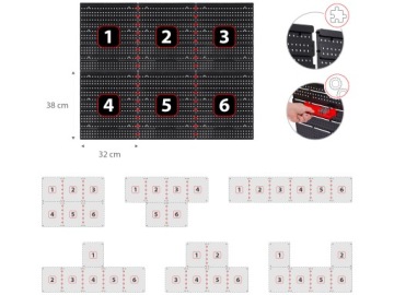 СТОЛ С ИНСТРУМЕНТАМИ МАСТЕРСКОЙ 96x76см HUMBERG 43 элемента комплект
