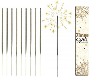 ZIMNE OGNIE 28cm NA WESELE ŚLUB 10 szt