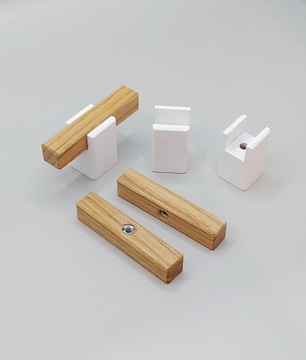 Дубовая мебельная ручка Рейлинг, длина: 60 ​​мм.