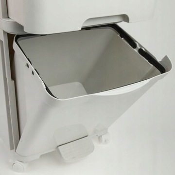 KOSZ NA ŚMIECI KOSZ DO SEGREGACJI ODPADÓW WYSOKI 2-PIĘTROWY 2 KOMORY 37L