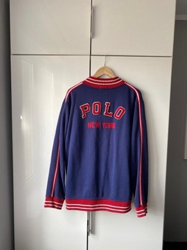 POLO RALPH LAUREN NEW YORK VARSITY JACKET BLUZA NIEBIESKA XL