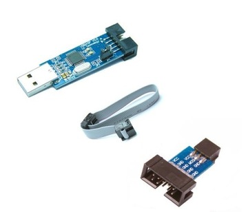 Programator AVR ATmega8 ATmega128 taśma IDC kanda USBASP