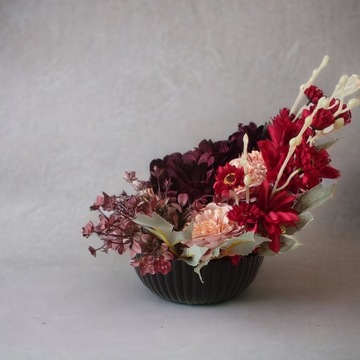 Цветочный горшок ГРАФИТ, большая чаша из гофрированного картона, 25 см.