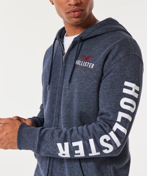 Hollister rozpinana bluza męska z kapturem r. M