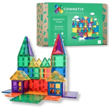 Magnetyczne klocki konstrukcyjne Connetix - Rainbow Creative Pack 102 el.
