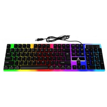 Klawiatura gamingowa podświetlana RGB