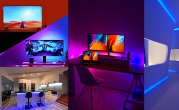 RGB 5050 СВЕТОДИОДНАЯ ЛЕНТА 5м USB-лампы Лента освещения Светодиоды ДИСТАНЦИОННОЕ УПРАВЛЕНИЕ + ПРИМЕНЕНИЕ