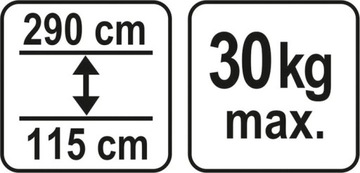 РАСШИРИТЕЛЬ ТЕЛЕСКОПИЧЕСКОЙ ПОТОЛОЧНОЙ ОПОРЫ ДЛЯ GKBOARDS 30 КГ 115 - 290 СМ