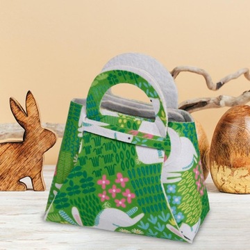 Пасхальные сумки для подарков для детей, зеленый