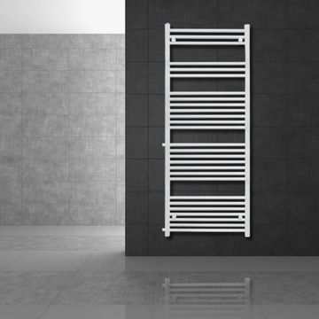 Grzejnik łazienkowy 600x1600 mm biały prosty z