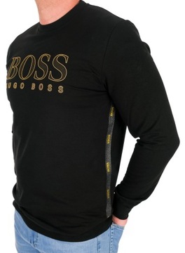 BLUZA HUGO BOSS ZŁOTE LOGO EKSKLUZYWNA MODNA BEZ KAPTURA L