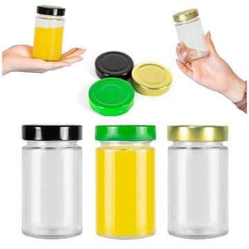 50X Słoik ARIA 245ML + WYSOKIE WIECZKO FI58 DŻEM