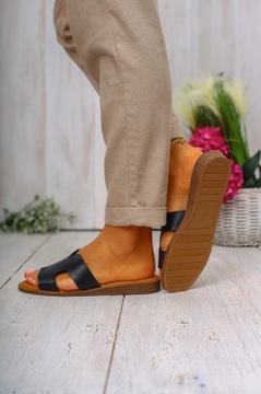 ЖЕНСКИЕ ЭЛЕГАНТНЫЕ ЧЕРНЫЕ КЛАССИЧЕСКИЕ ТАПОЧКИ НА ПЛОСКОЙ ПЛОСКОЙ ПЛОСКОСТИ