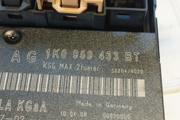 MODUL POHODĚ VW TIGUAN (5N_) 1K0959433BT 2.0L DIESEL 103KW 2008