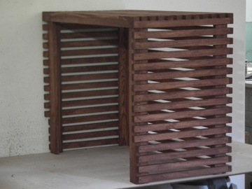 Деревянная ажурная крышка для кондиционера 100х50 х70