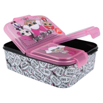 ŚNIADANIÓWKA trzykomorowa lunchbox LOL SURPRISE