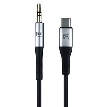 3мк Кабель AUX minijack 3,5 мм - USB C 1 м