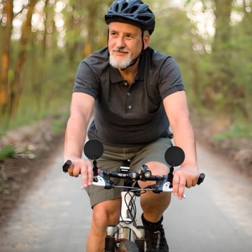 LUSTERKO ROWEROWE DO ROWERU NA KIEROWNICĘ WYPUKŁE