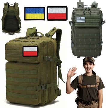 Plecak turystyczny WOJSKOWY taktyczny militarny DUŻY XXL survivalowy 40L
