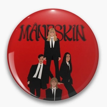 Maneskin - broszka, wpinka, pin