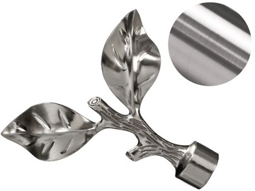 19 mm LIŚĆ RÓŻY zakończenie do karnisza STAL