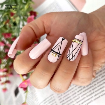 Mocny budujący Akrylożel Powder Gel 30ml Szablony