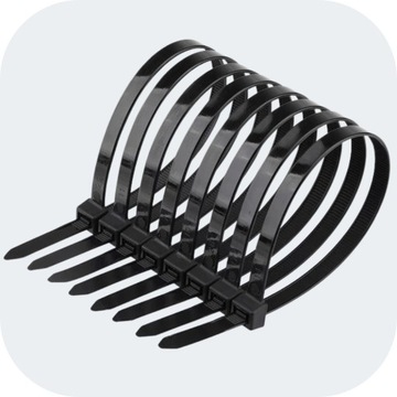 КАБЕЛЬНЫЕ Стяжки ЧЕРНЫЕ ЗАЖИМЫ 3,6Х200 мм 100 шт.