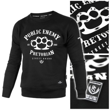 Bluza meska PRETORIAN Public Enemy czarna r.4XL